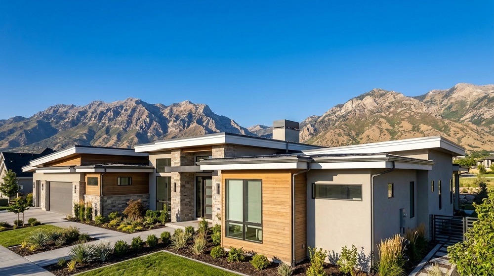 Exterior view of a Salt Lake City home highlighting the importance of fascia roof protection